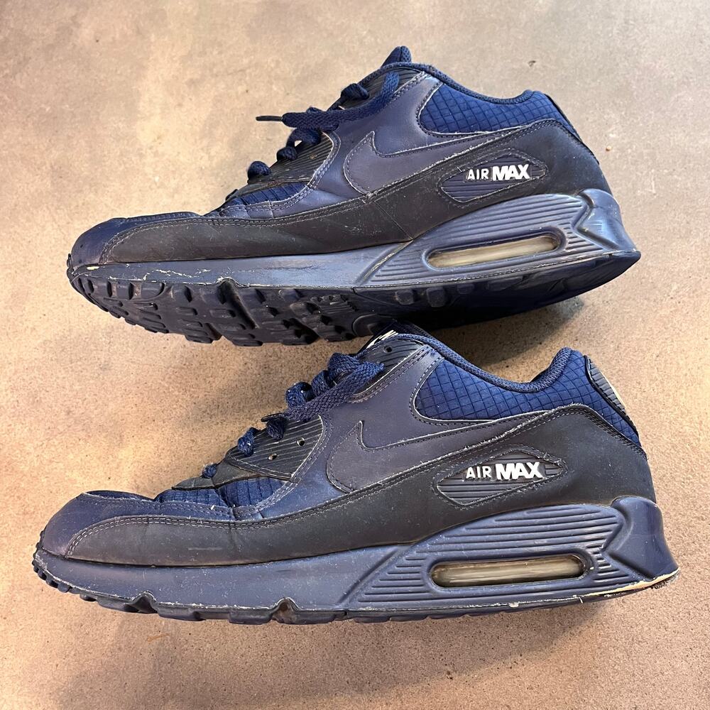 Nike Air Max 90 Essential Midnight Navy blue sneaker Mens size 13 shoes